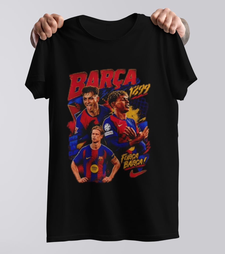 Barça 1899 Força Barça Soccer Pride Sports T-Shirt