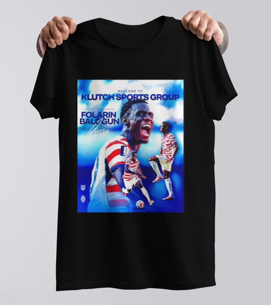 Folarin Balogun USMNT Monaco Welcome To Klutch Sports Group T-Shirt