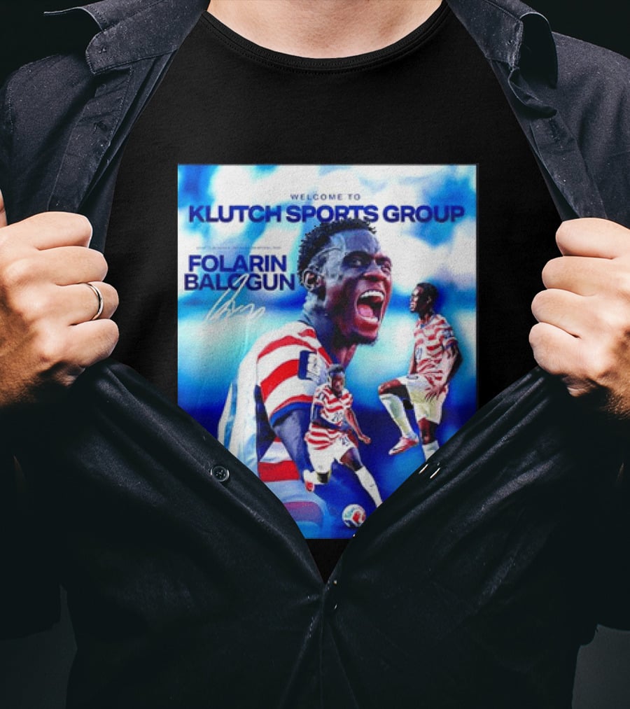 Folarin Balogun USMNT Monaco Welcome To Klutch Sports Group T-Shirt