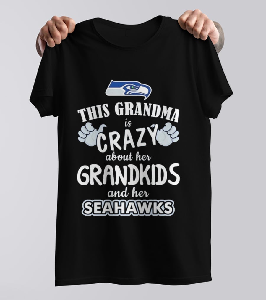 This Grandma Is Crazy About Her Grandkids And Her Seahawks T-Shirt