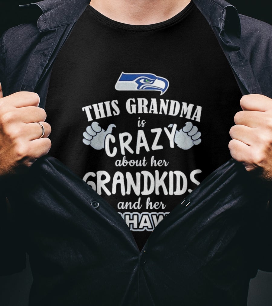 This Grandma Is Crazy About Her Grandkids And Her Seahawks T-Shirt