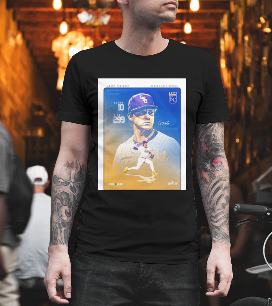 Grant Fontenot Kansas City Royals MLB Draft Round 10 Pick 299 T-Shirt