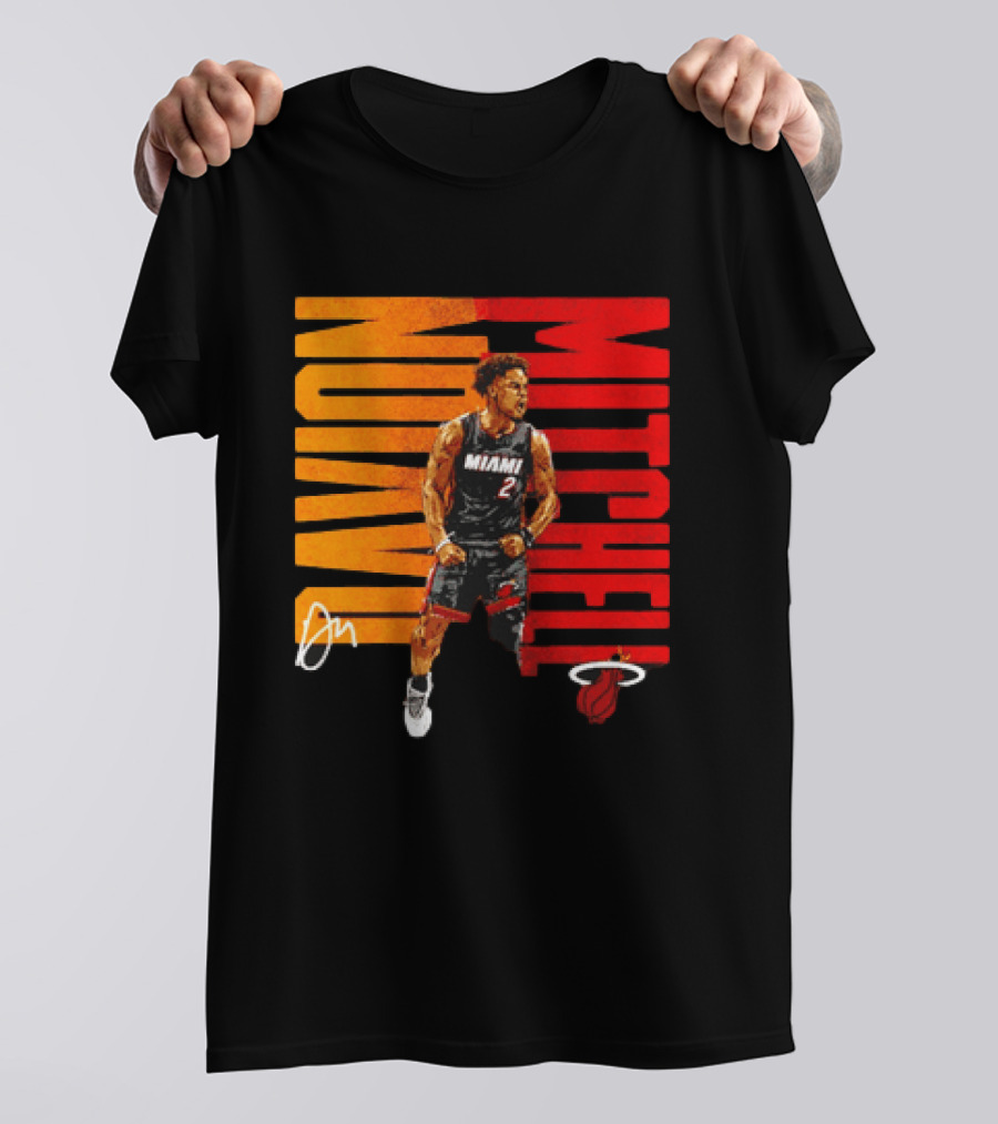 Davion Mitchell Miami Heat Number 2 Basketball Player T-Shirt