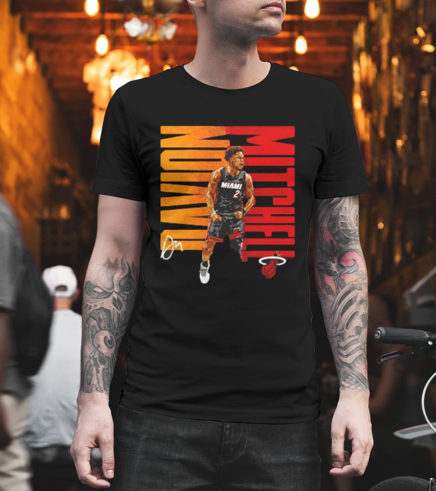 Davion Mitchell Miami Heat Number 2 Basketball Player T-Shirt