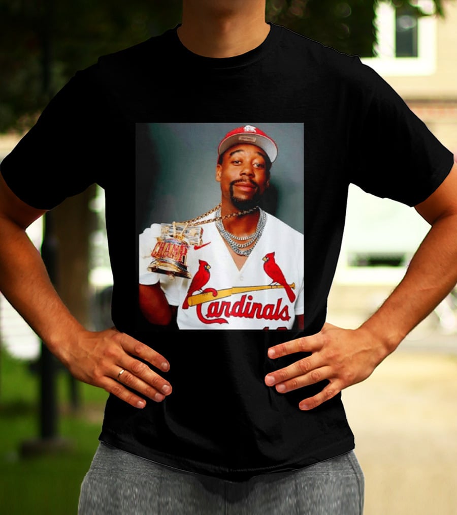 St Louis Cardinals Jordan Walker Champ Trophy Baseball T-Shirt
