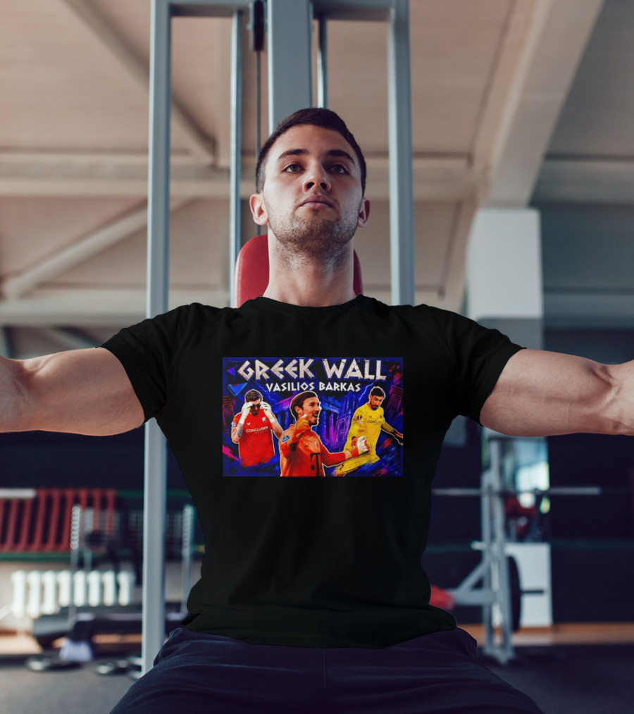 Greek Wall Vasilios Barkas Goalkeeper Collage T-Shirt