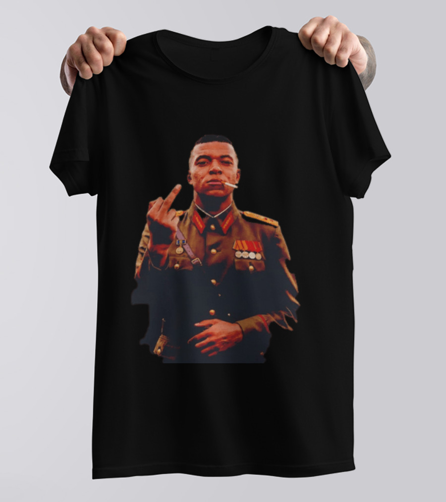 Kylian Mbappé Military General Salute T-Shirt