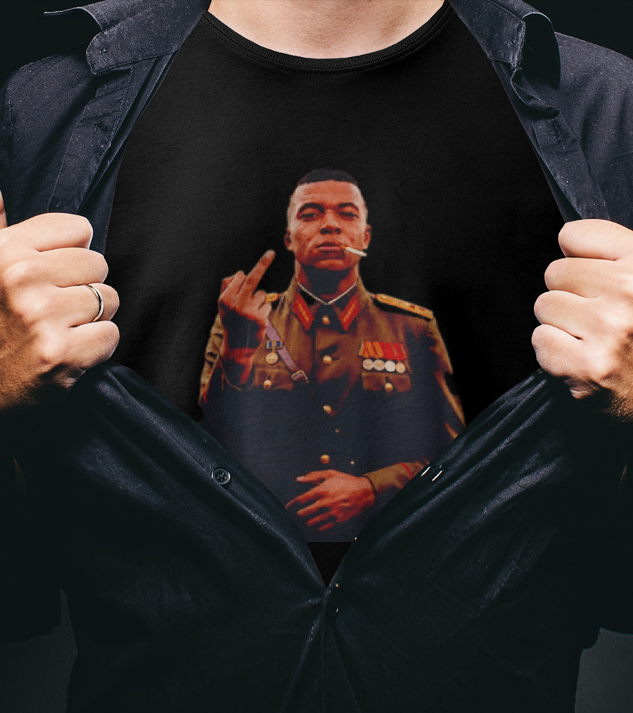 Kylian Mbappé Military General Salute T-Shirt