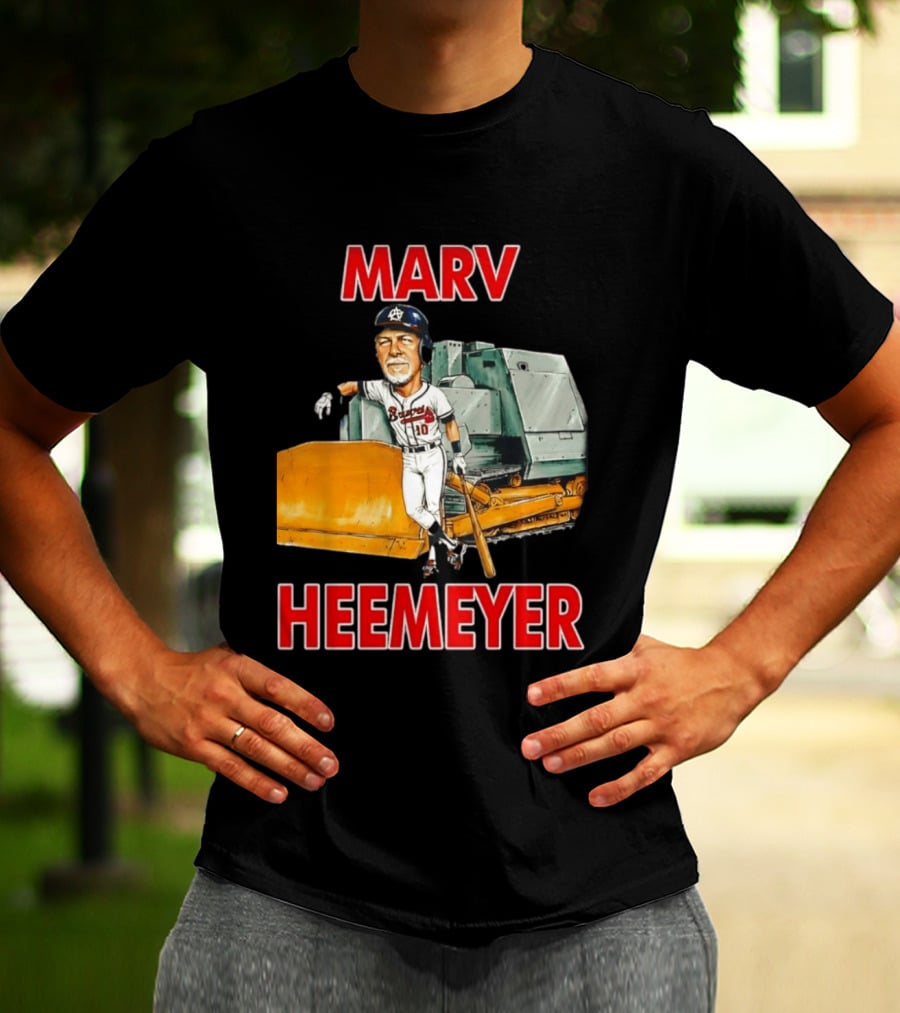 Marv Heemeyer Braves Player And Bulldozer Combo T-Shirt
