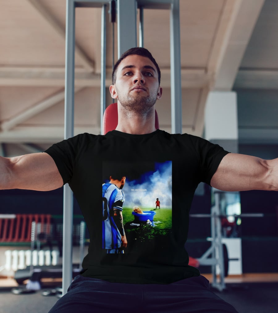 Messi X Lamine Yamal We Meet Again Argentina Spain Meme Football Scene T-Shirt