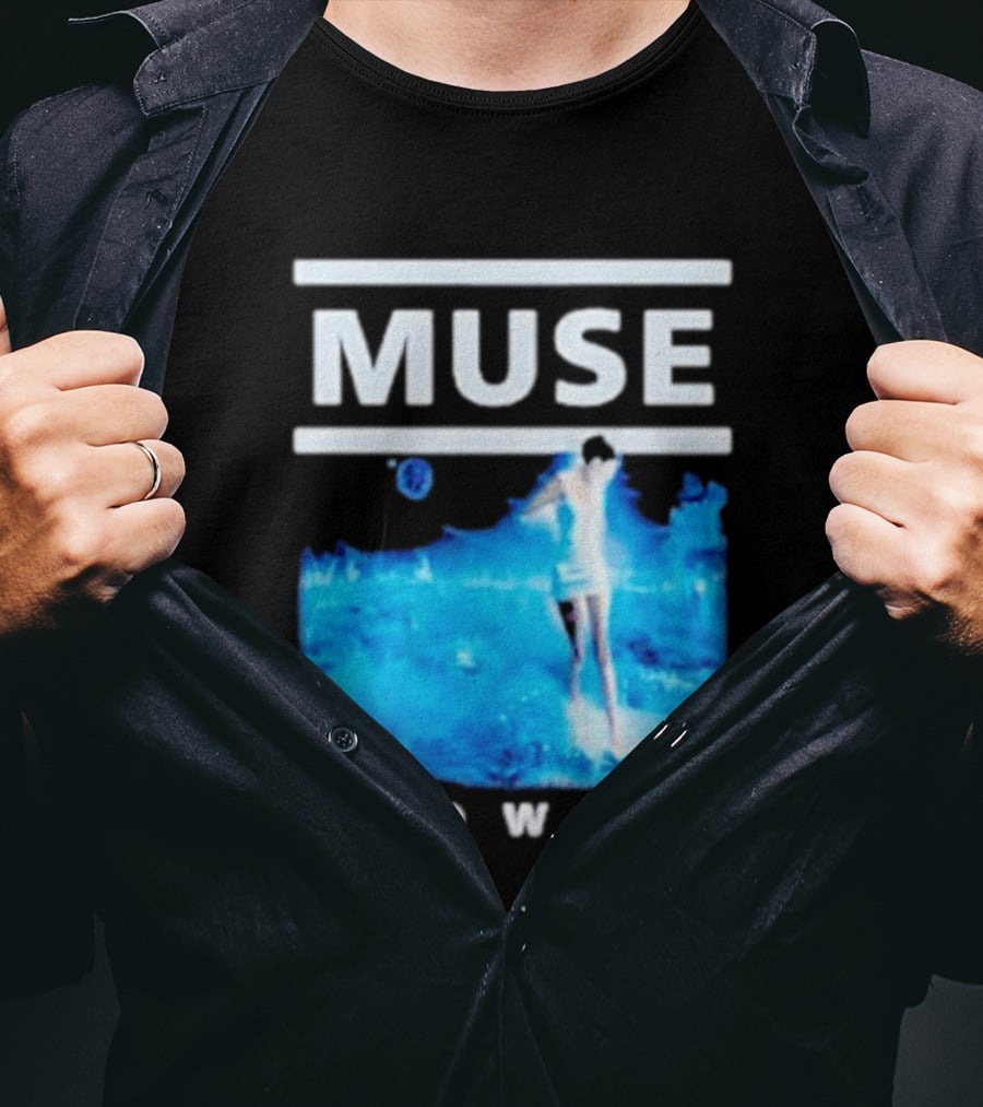 Muse Showbiz Album Cover Art Blue Aesthetic T-Shirt