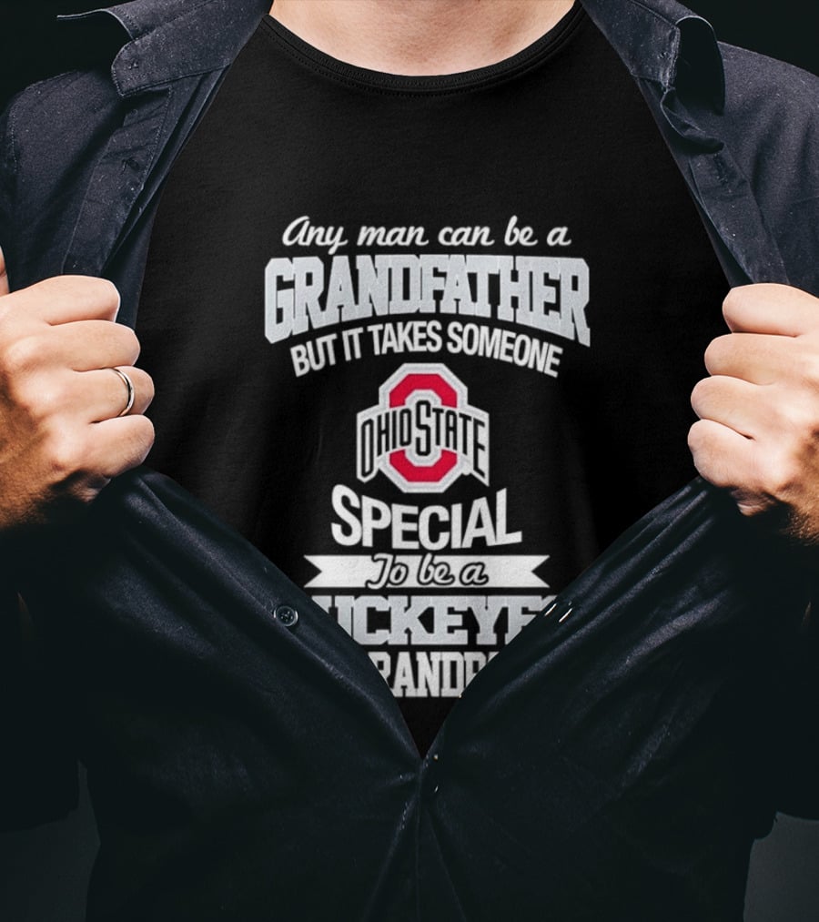 Ohio State Buckeyes Special Grandpa Football Fan T-Shirt