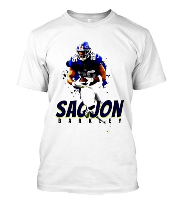 Saquon Barkley 26 New York Giants Running Back Sports T-Shirt