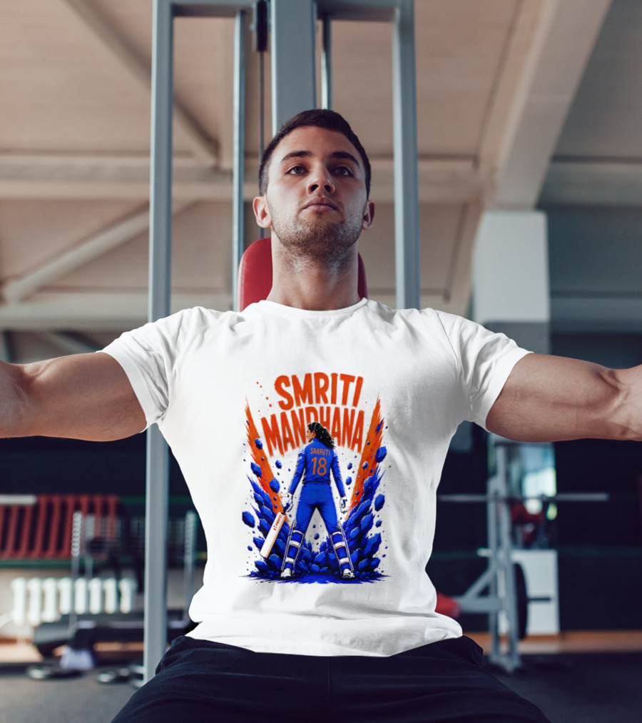Smriti Mandhana 18 Cricket Star Power Play T-Shirt