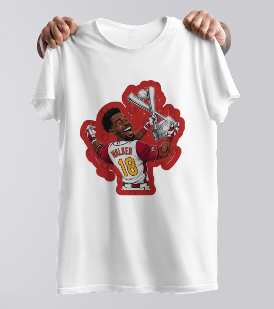 Jordan Walker 18 You Dont Boo Nobodies STL Victory Baseball Trophy T-Shirt