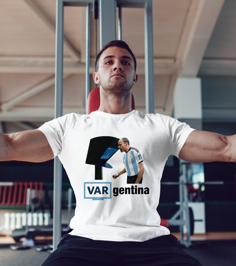 VAR Argentina Football Referee Interaction T-Shirt