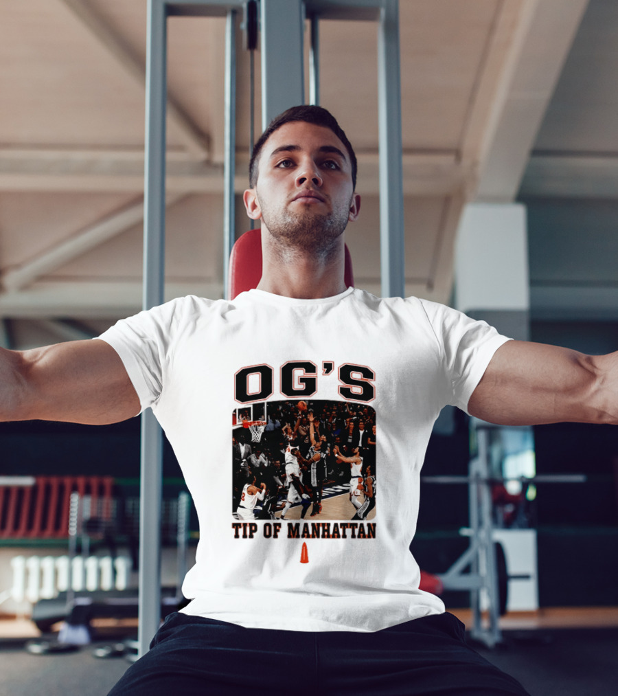 OG's Tip Of Manhattan New York Basketball Scene T-Shirt