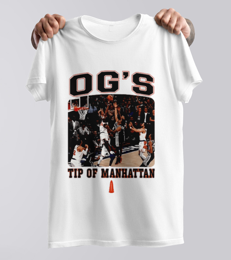 OG's Tip Of Manhattan New York Basketball Scene T-Shirt