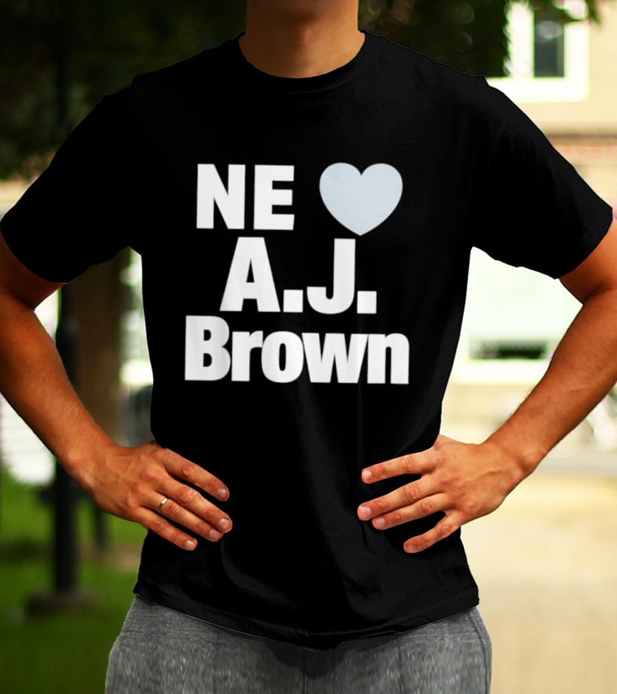 Philadelphia Eagles NE Heart A.J. Brown T-Shirt
