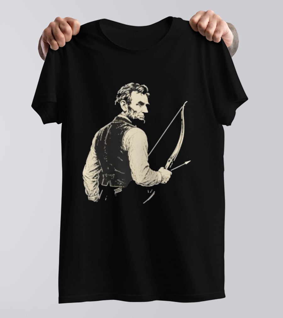 Abraham Lincoln Archery Bow And Arrow Hunting T-Shirt