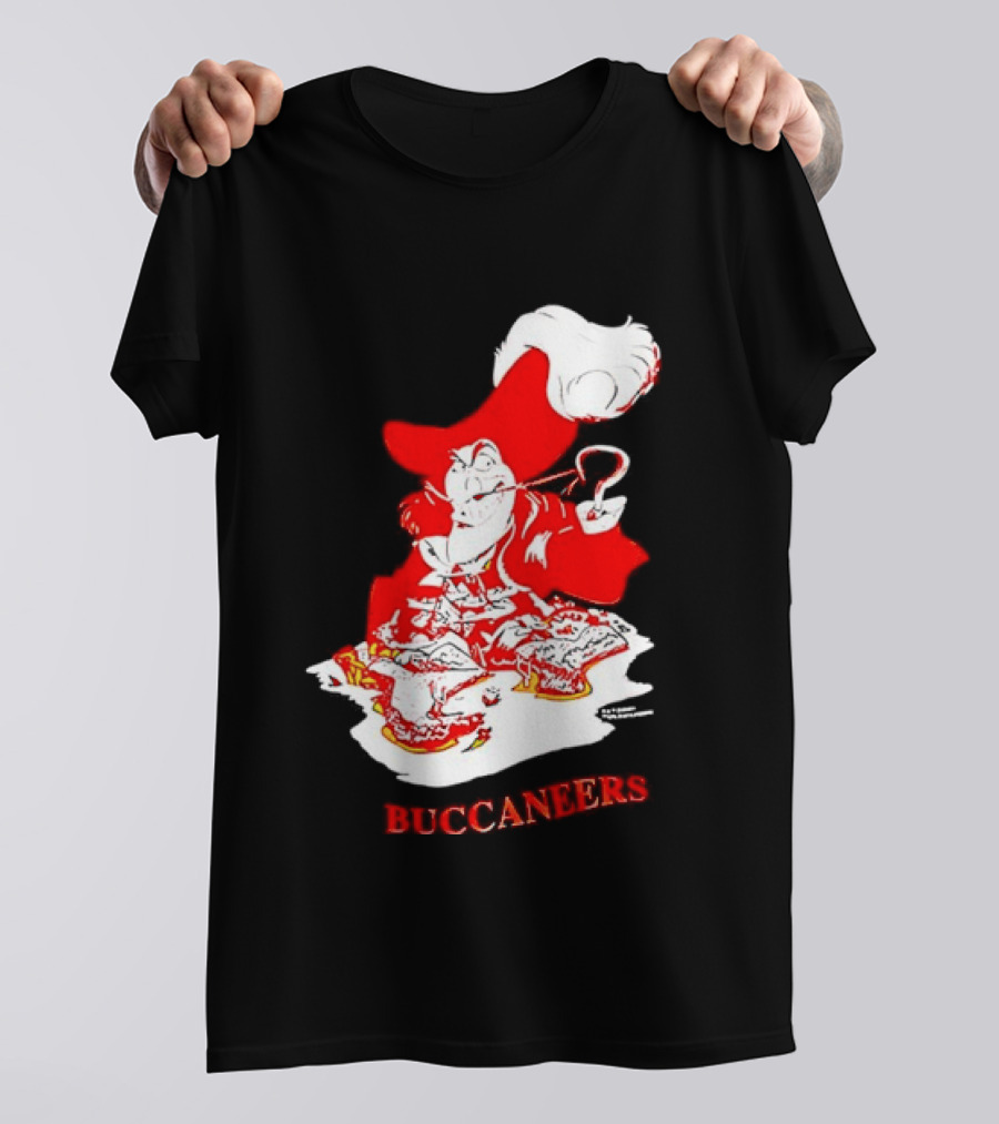 Captain Hook Buccaneers Pirate Tampa Bay T-Shirt