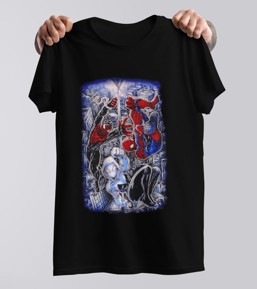 Spider Man Miles Morales Ghost Spider Marvel Multiverse Action Adventure T-Shirt