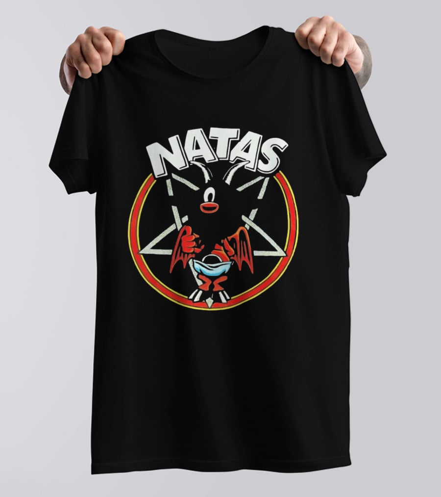 Natas Devil Thumbs Up Pentagram T-Shirt
