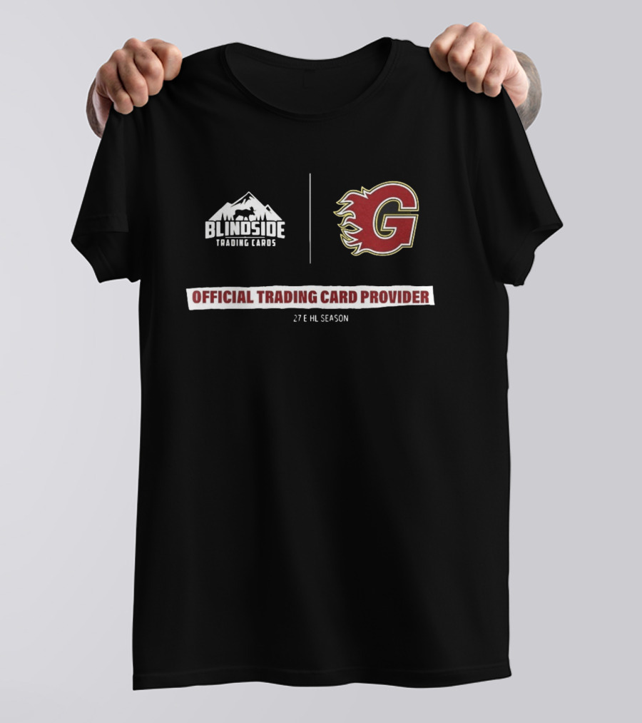 Blindside Trading Cards Guildford Flames Official Trading Card Provider 27th EHL Season T-Shirt