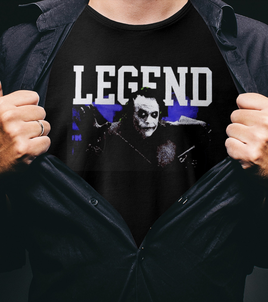 Heath Ledger Joker Legend Iconic Agent Of Chaos T-Shirt