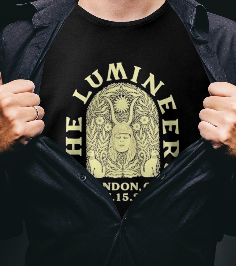 The Lumineers London ON 07.15.26 Concert Event Art Floral Motif T-Shirt