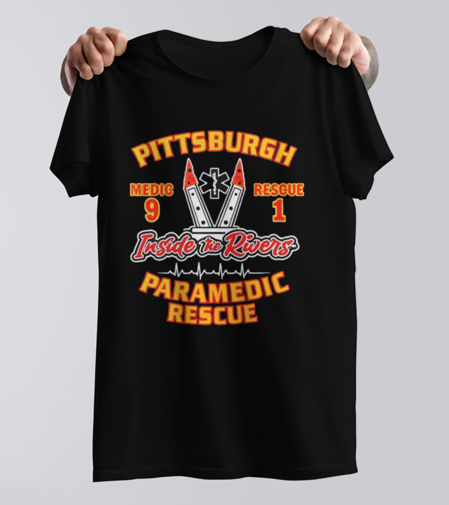 Pittsburgh Medic 9 Rescue 1 Inside The Rivers Paramedic Rescue T-Shirt