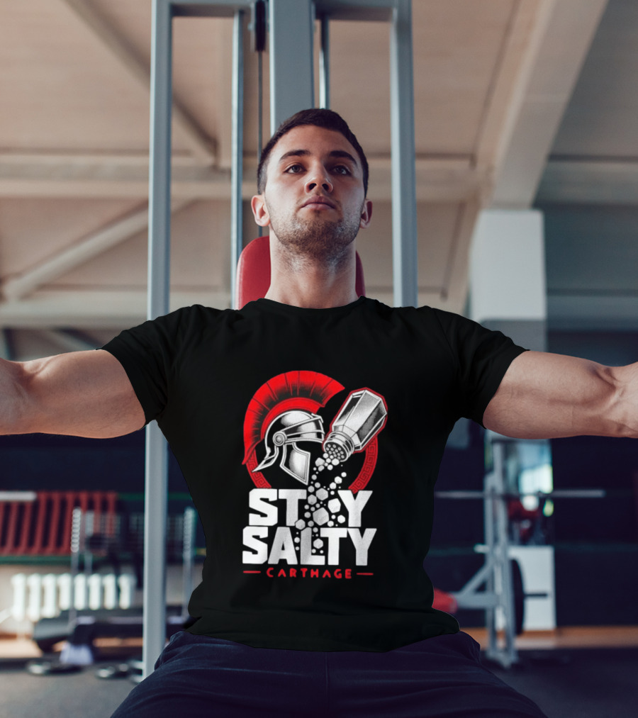 Stay Salty Carthage Roman Republic Rome Punic Wars Greek Helmet Salt Shaker T-Shirt