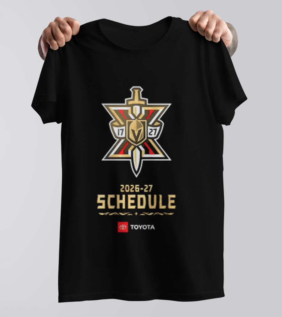 Vegas Golden Knights 2026 27 Schedule Toyota Hockey T-Shirt