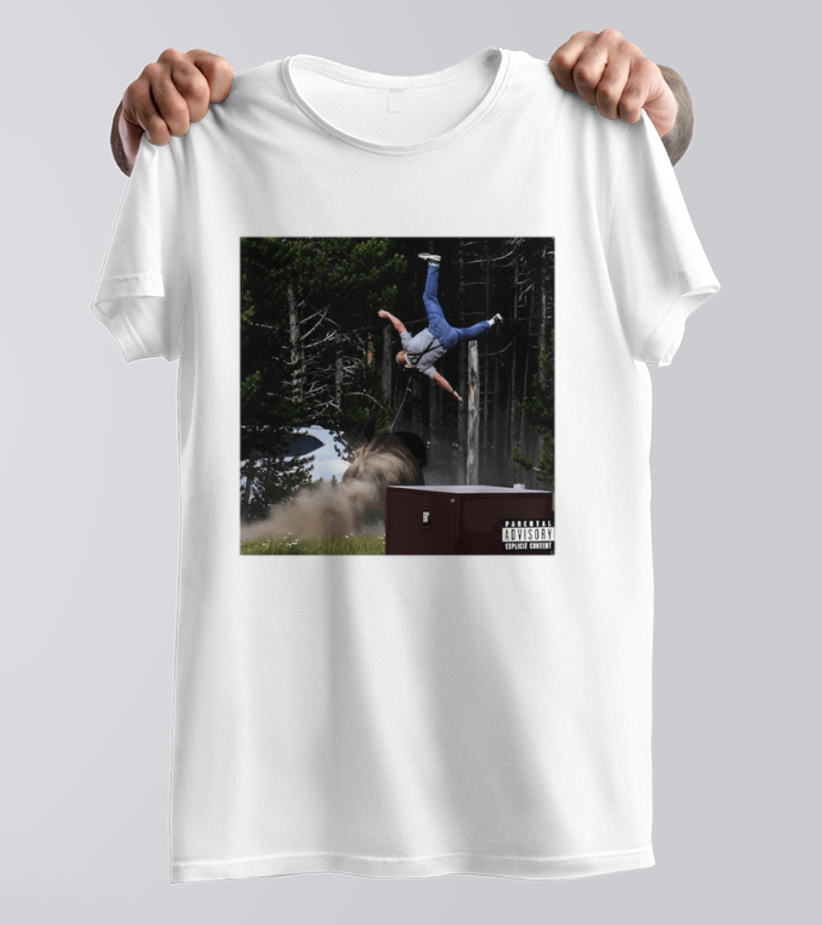 Bison Do Not Pet The Fluffy Cows National Park Parental Advisory Explicit Content Warning T-Shirt