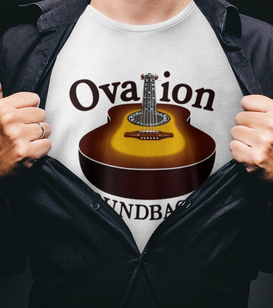 Ovation Roundbacks Acoustic Guitar Folk Music T-Shirt