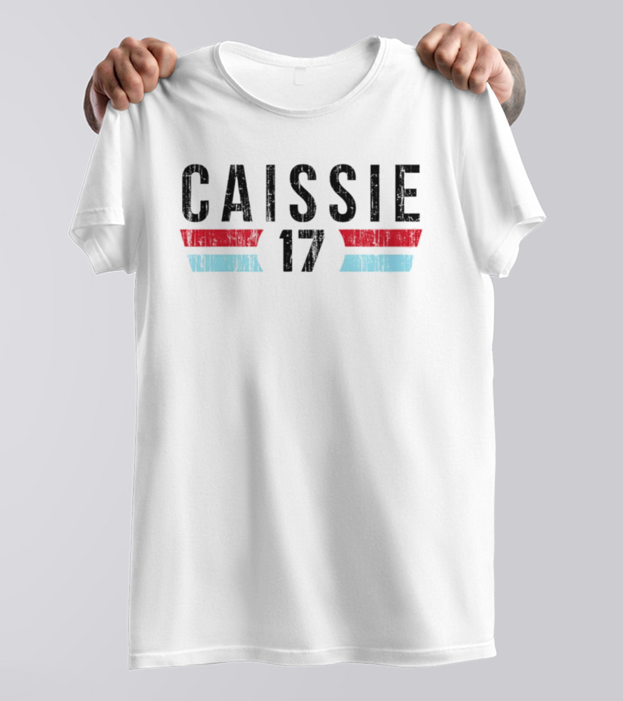 Owen Caissie 17 Marlins Font Distressed T-Shirt