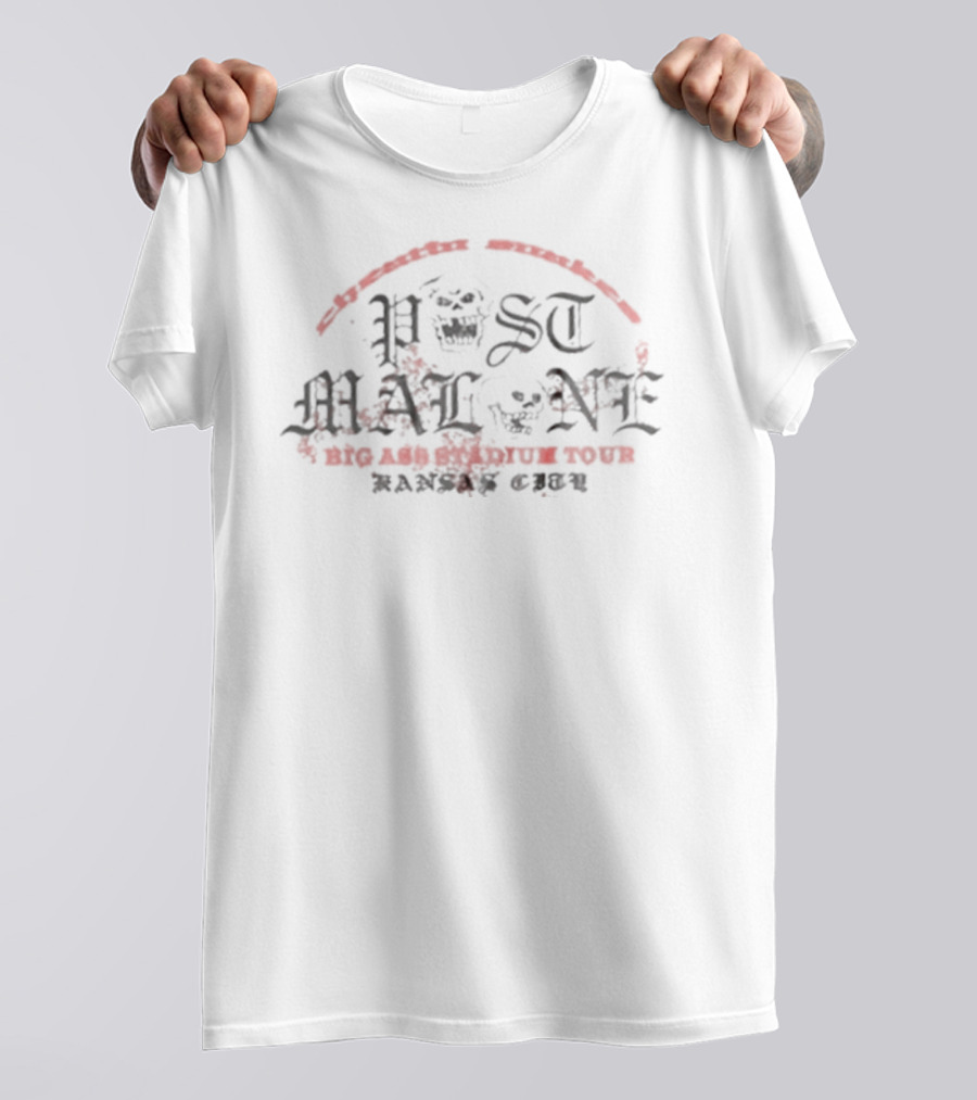 Post Malone Kansas City Missouri Big Ass Stadium Tour Kauffman Stadium 2026 T-Shirt