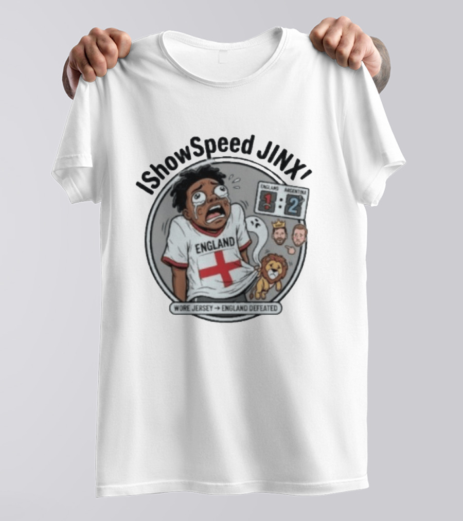 IShowSpeed Jinx England Vs Argentina Result Comic T-Shirt