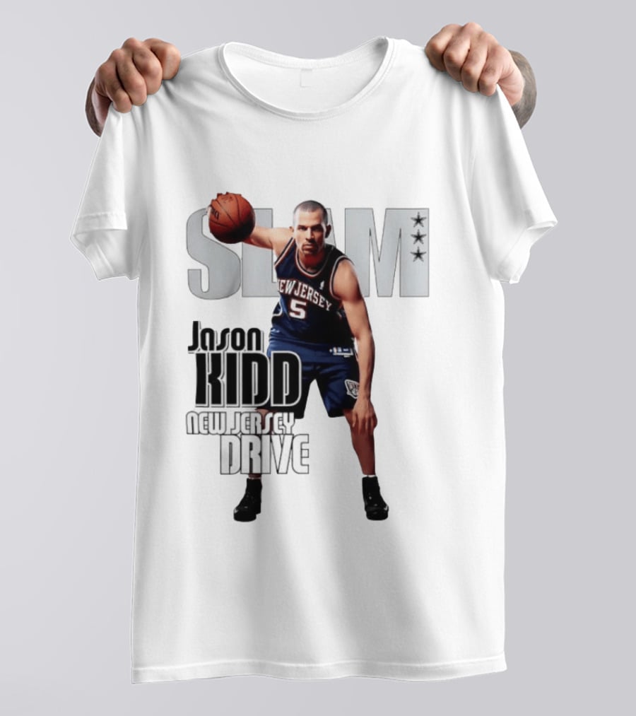 SLAM Magazine Jason Kidd New Jersey Drive Nets Basketball T-Shirt