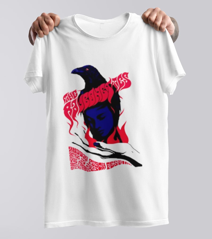 Raveonettes Austin Psych Fest Crow Fire Elements 2014 T-Shirt