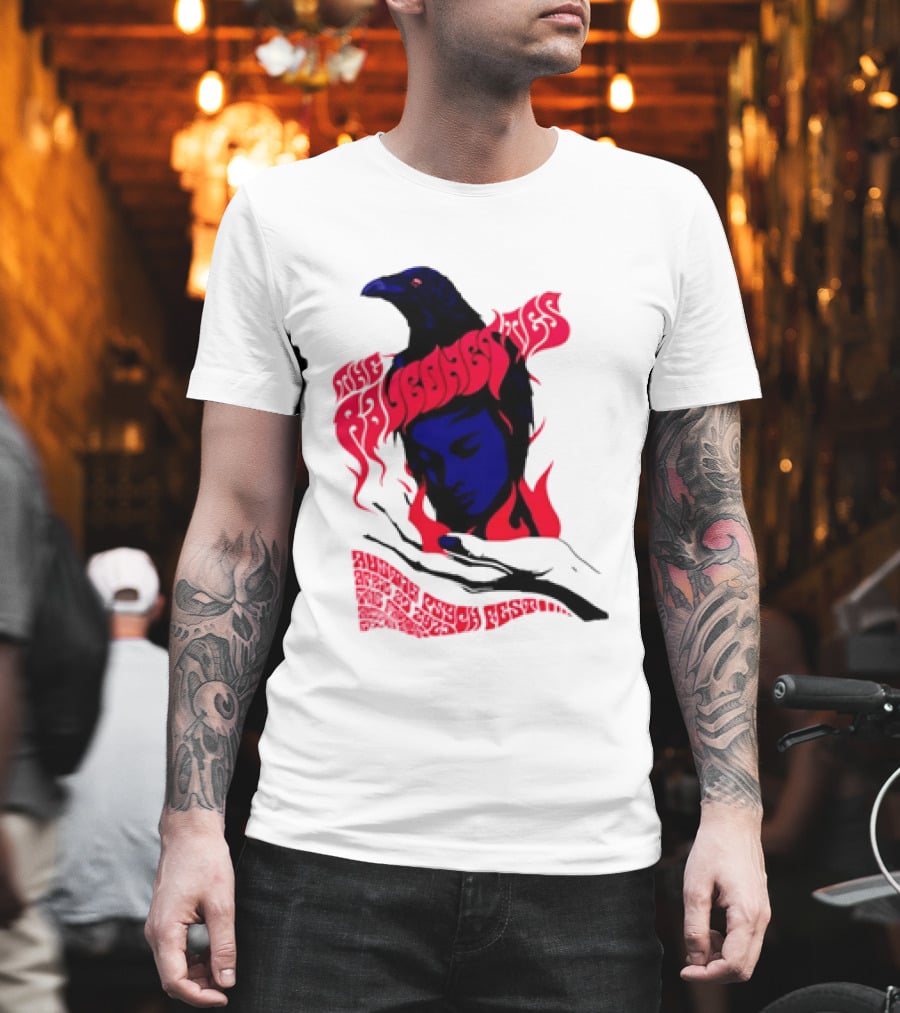 Raveonettes Austin Psych Fest Crow Fire Elements 2014 T-Shirt