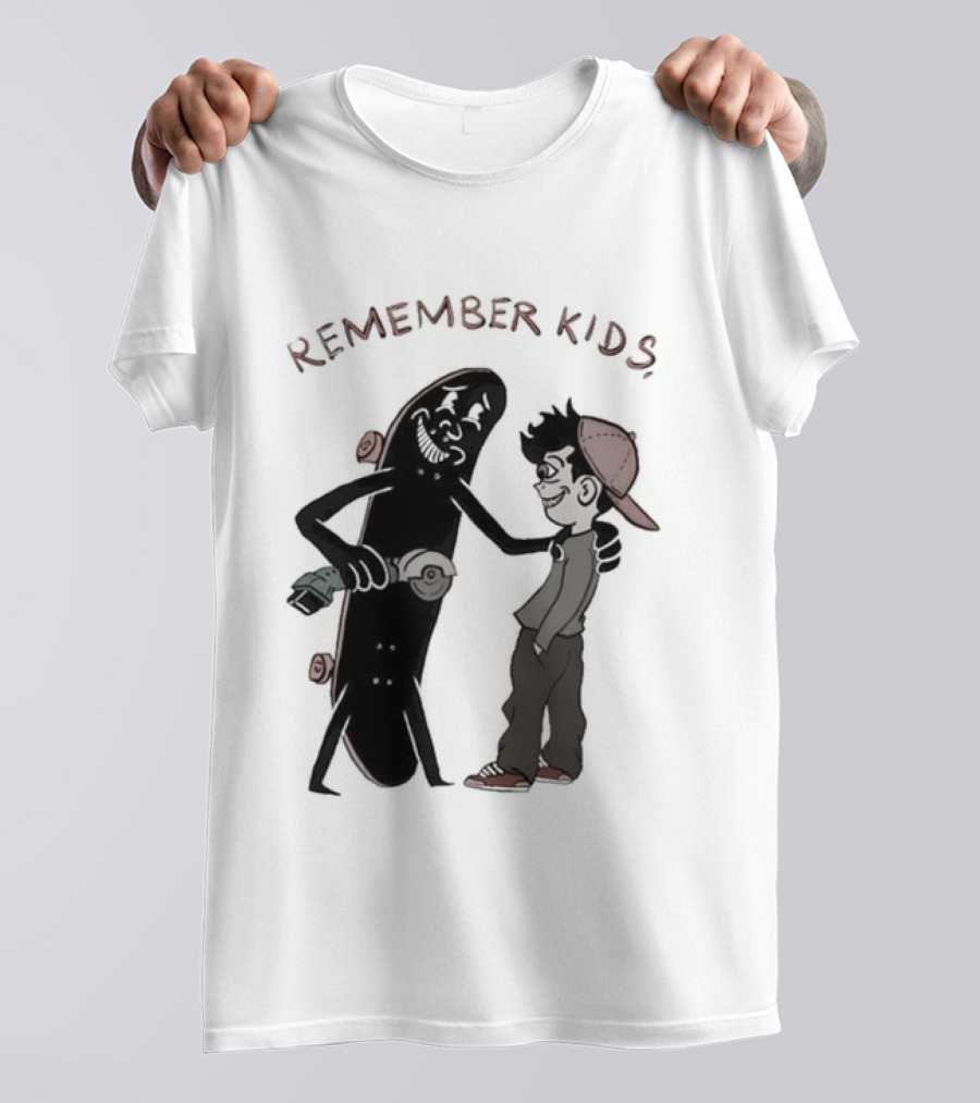 Remember Kids Skateboard Flock Two Pounds Copper Gold T-Shirt