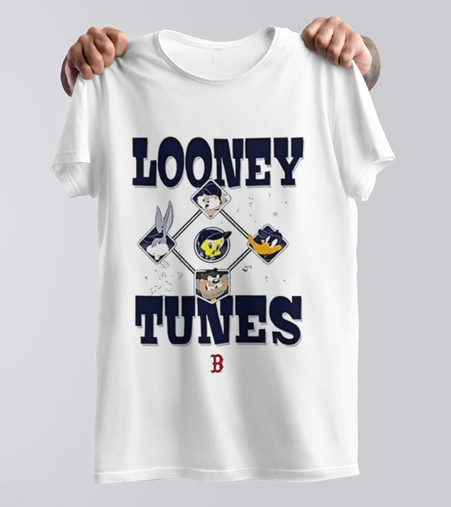 Looney Tunes Characters Boston Red Sox Collaboration T-Shirt