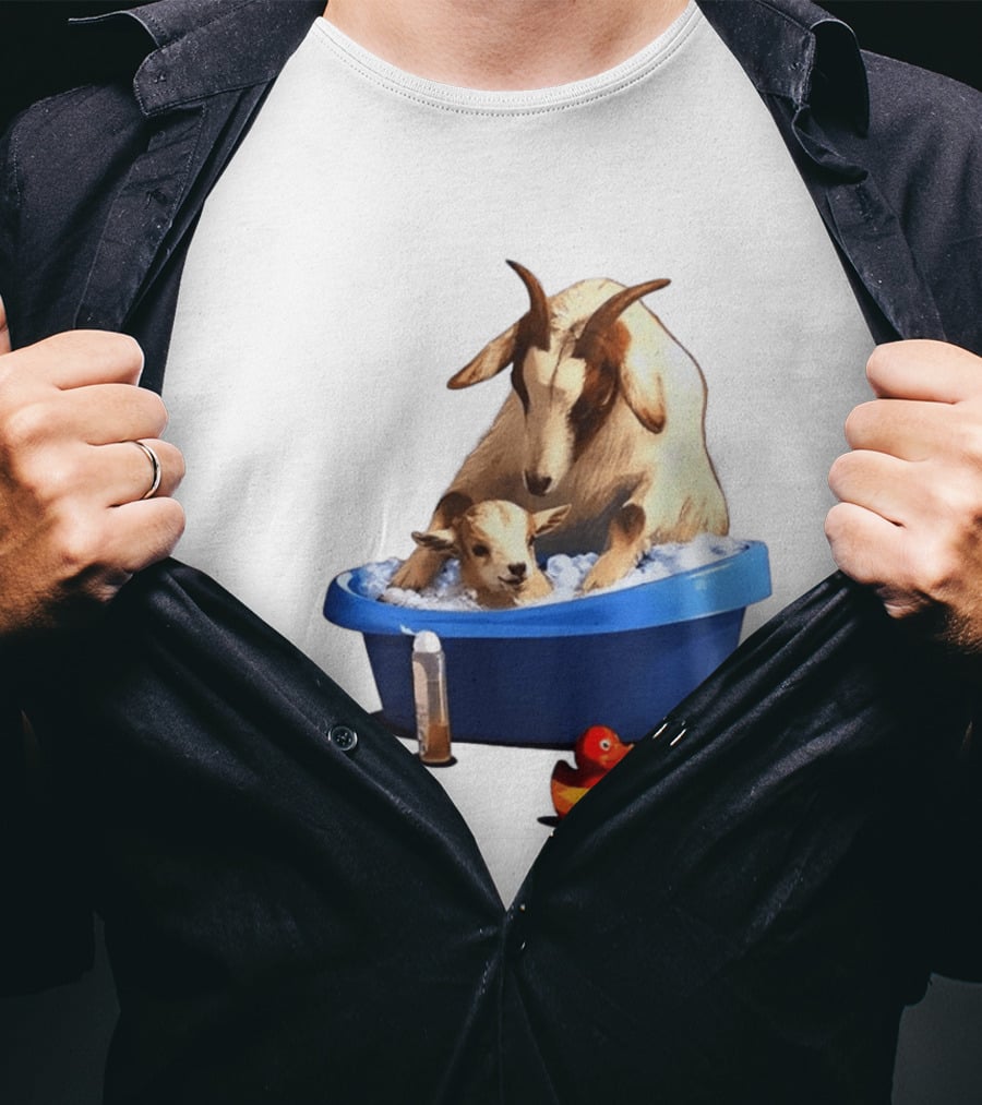 Spain Argentina Rubber Duckies Goat Bath Fun Time T-Shirt