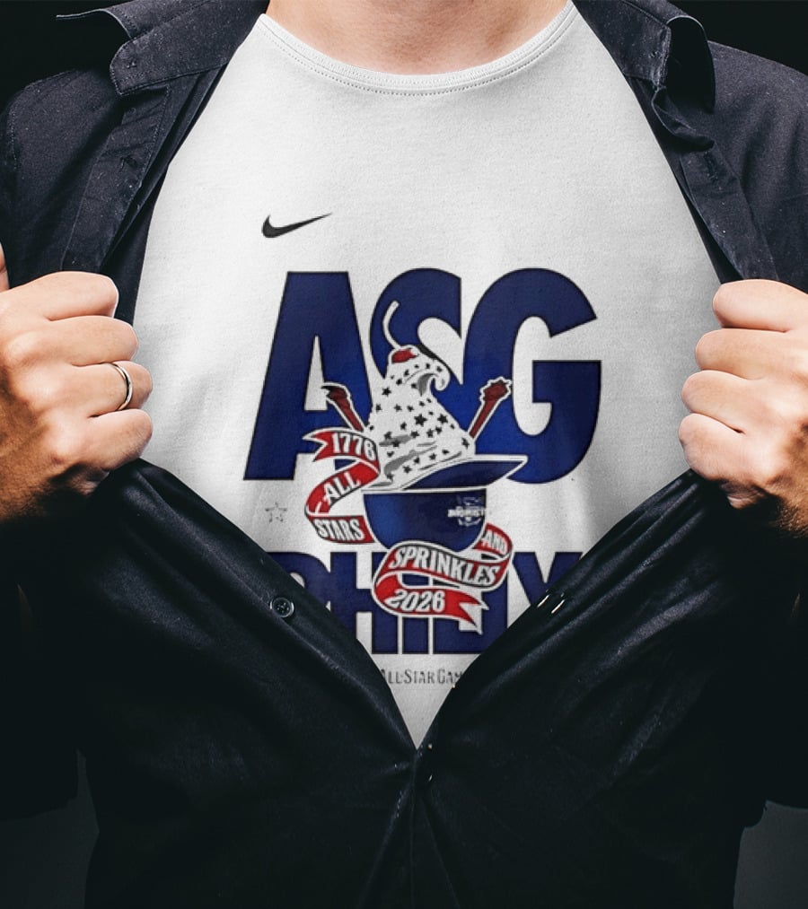 Nike MLB ASG Philly All Star Game 2026 1776 Theme Sprinkles T-Shirt
