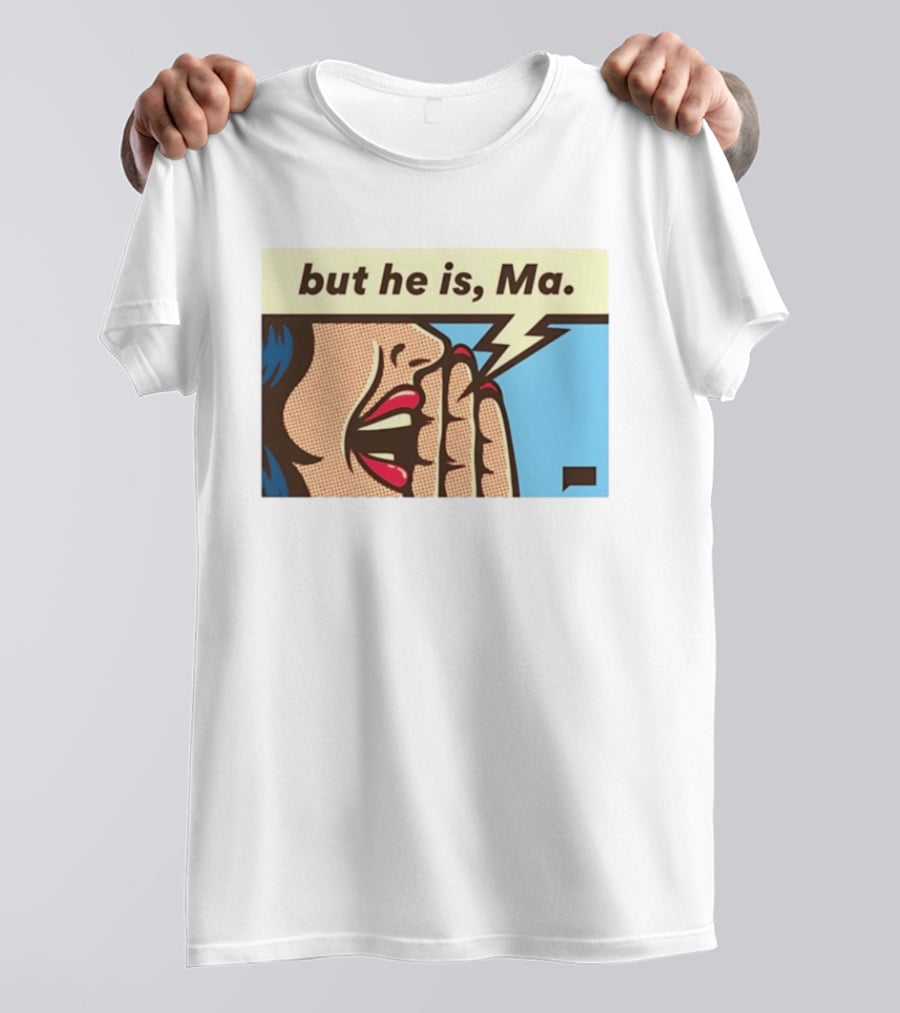 The Real Housewives Of Rhode Island But He Is Ma Pop Art Style Comic Speech Bubble T-Shirt