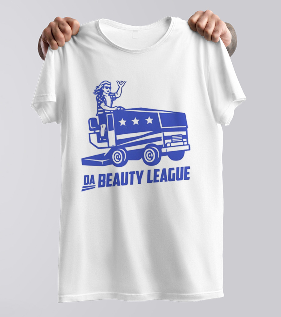 USA Wheels Zamboni Driver Da Beauty League Hockey T-Shirt