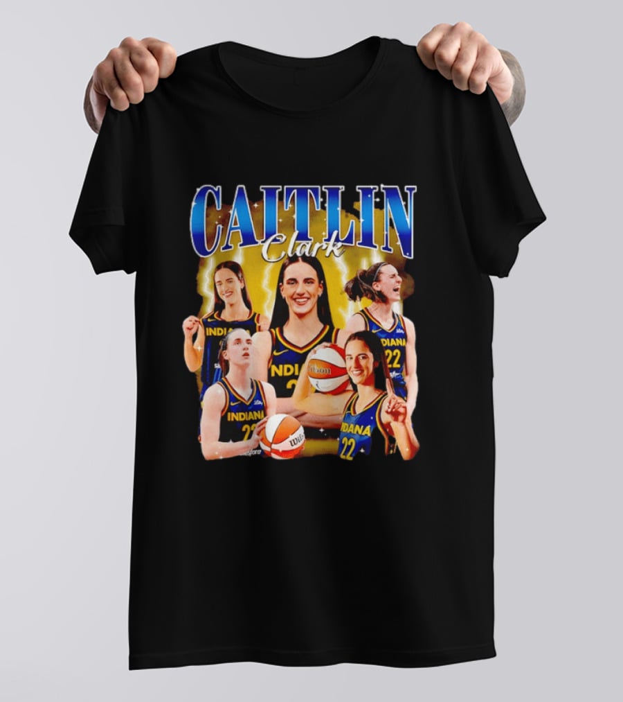 Caitlin Clark 22 Indiana Fever Basketball Star Player Highlights T-Shirt