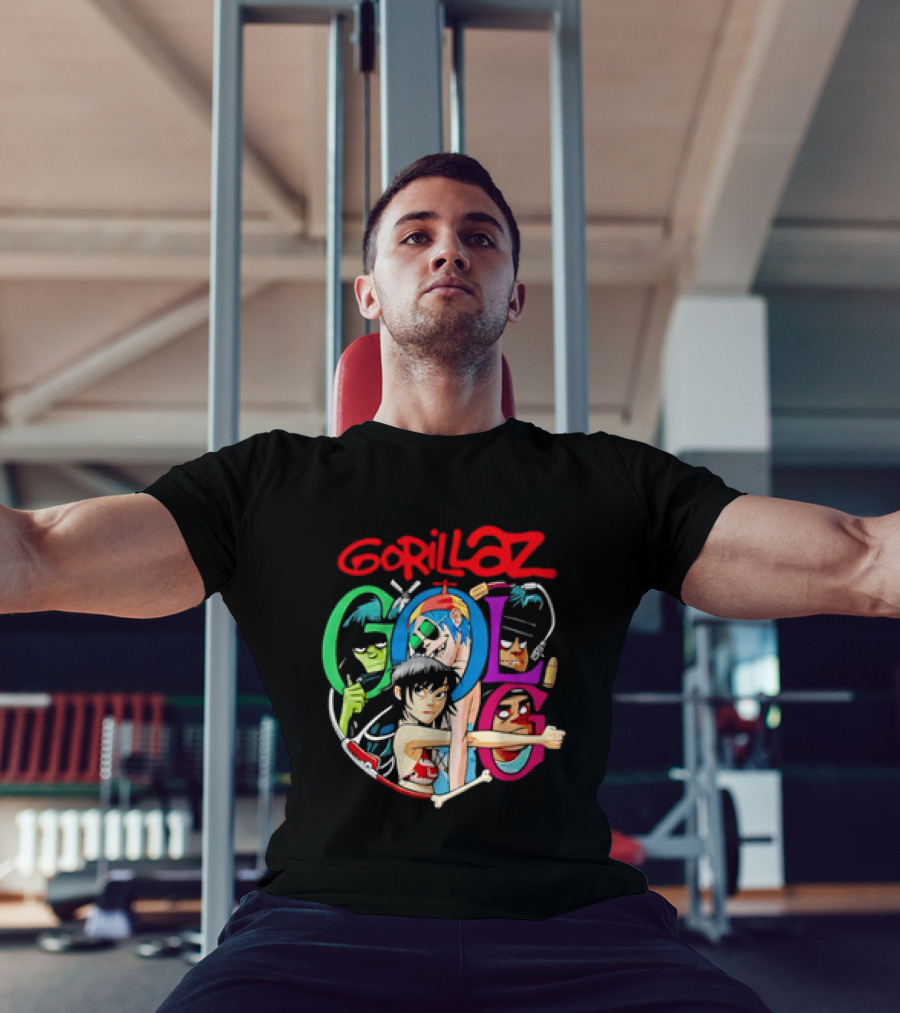 Gorillaz Virtual Rock Band Cartoon Characters T-Shirt