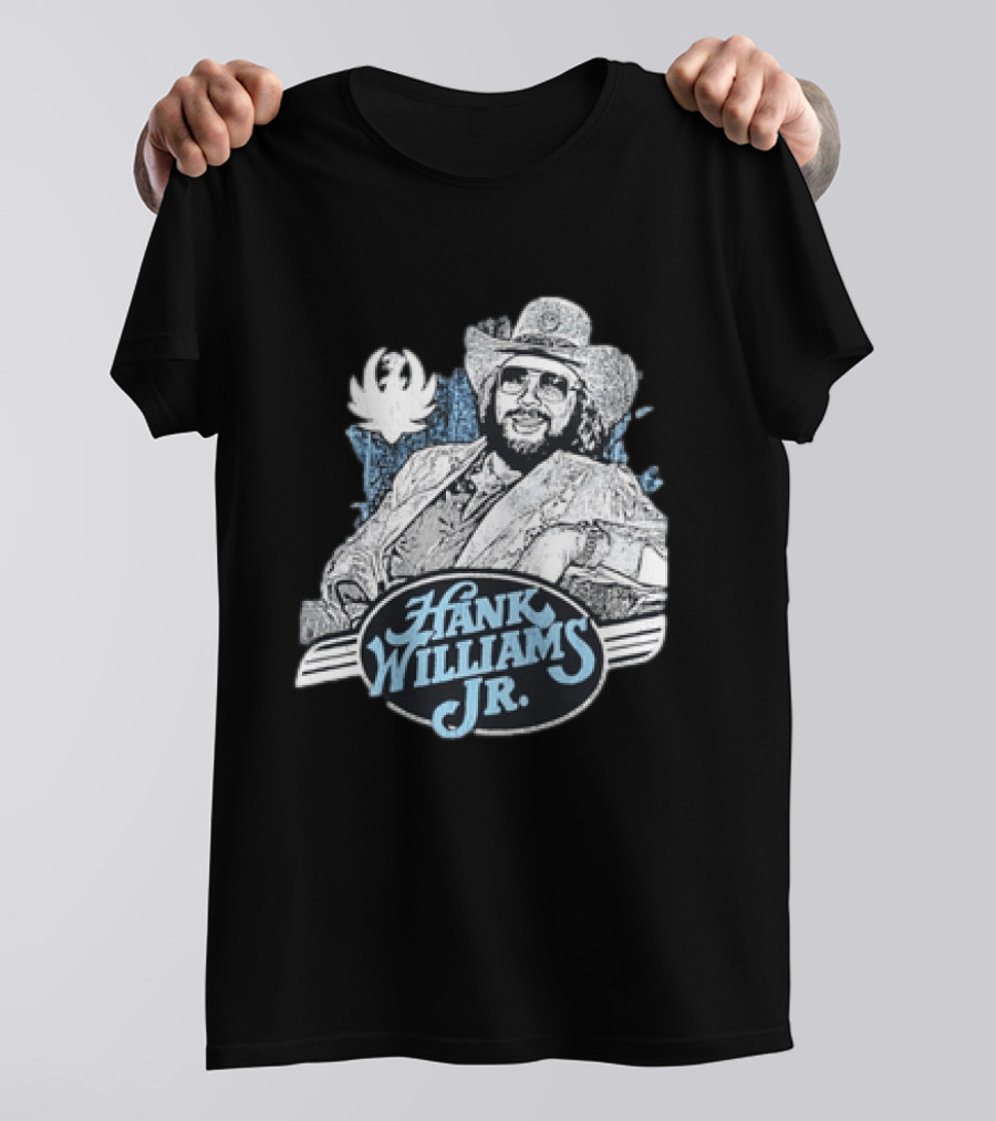 Hank Williams Jr 90s Anniversary Iconic Cowboy T-Shirt